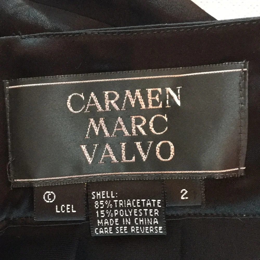 Carmen Marc Valvo Wide Leg High waisted dress Pants EUC - Picture 8 of 10
